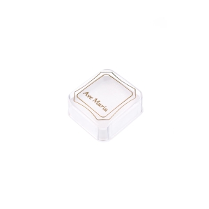 Pudełko, etui plastikowe na różaniec, ramka, AM