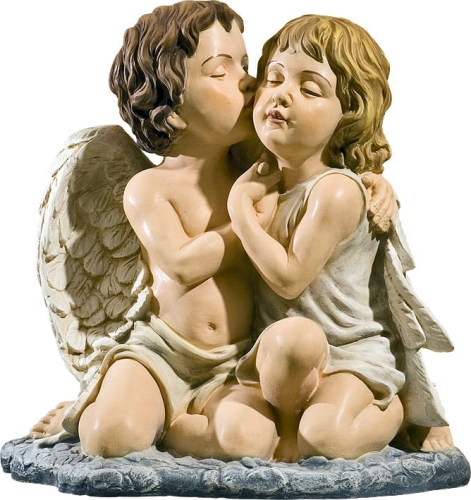 Aniołek z dziewczynką (41 cm) - ELM 916 - Dewocjonalia P.H. Jakóbczak - Katolicki sklep liturgiczny i hurtownia