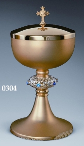 Puszka śr,12 - nodus ażur, kamienie niebieskie