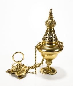 Trybularz mosiężny, odlew