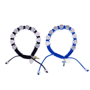 Bransoletka z medalikami Św. Benedykta