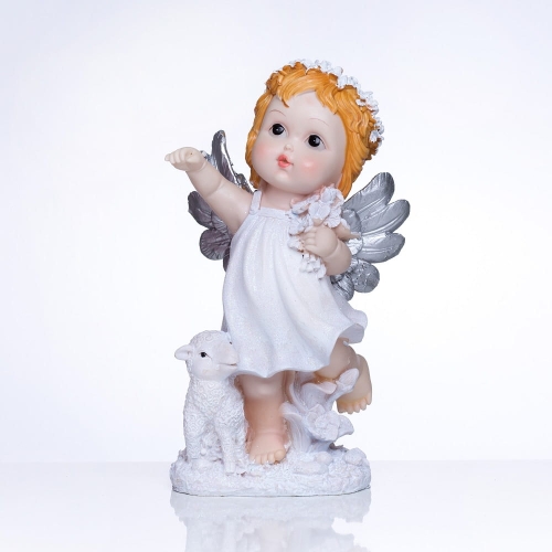 Aniołek z barankiem - JS XQ716056B - Dewocjonalia P.H. Jakóbczak - Katolicki sklep liturgiczny i hurtownia