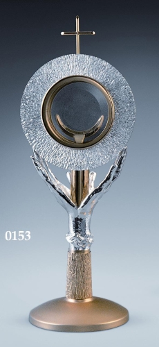 Monstrancja - dłonie średnie (43 cm) - DOB 0153 - Dewocjonalia P.H. Jakóbczak - Katolicki sklep liturgiczny i hurtownia