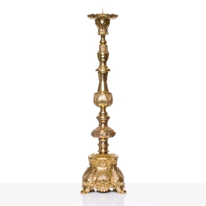 Lichtarz mosiężny pod paschał - 70 cm