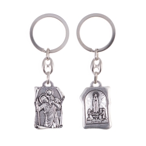 Brelok - Matka Boża Fatimska - Św. Krzysztof