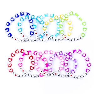 Bransoletka dziesiątka z napisem "I love Jesus"