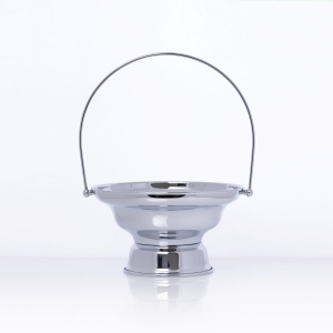 Miska do wody święconej, chromowana