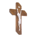 Krzyż - drewno - Alabaster - JS 715 - Dewocjonalia P.H. Jakóbczak - Katolicki sklep liturgiczny i hurtownia